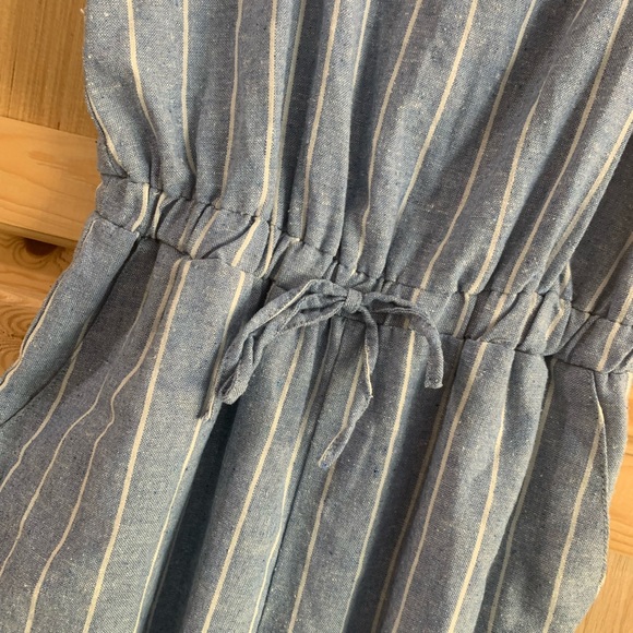 Cisono linen collection striped jumpsuit romper size S - Picture 3 of 5